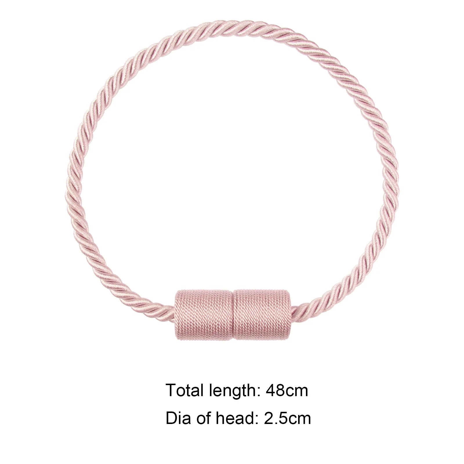 Storazone Pink2 / 2 Pieces BELAVENIR 2Pcs Magnetic Curtain Tieback High Quality Clip Curtains Buckle Holder Decorative Home Polyester Curtains Accessories