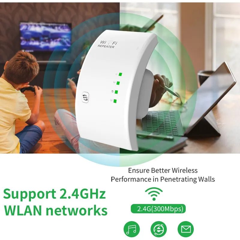 Storazone PIXLINK 300Mbps 2.4G Wifi Range Repeater Wi-Fi Amplifier Home Network Extender Wi-Fi AP Mode Extendor Long Internet WR01