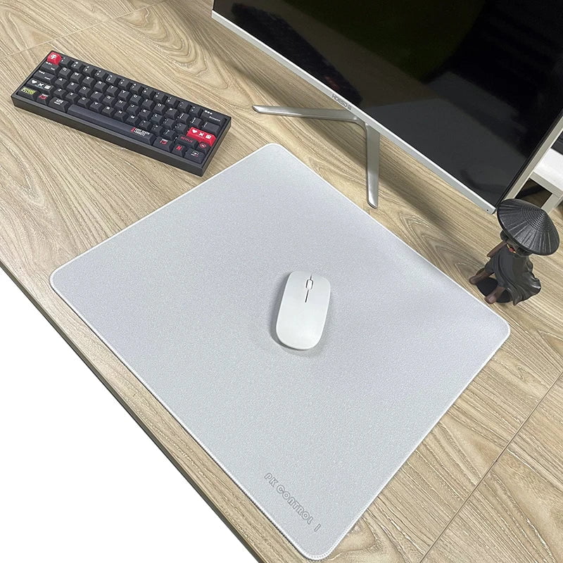 Storazone PK GAME Professional Gaming Mouse Pad Premium Mousepad Speed and Control Desk Pad 40x45cm Mouse Mat High-Grade Desk Mat White