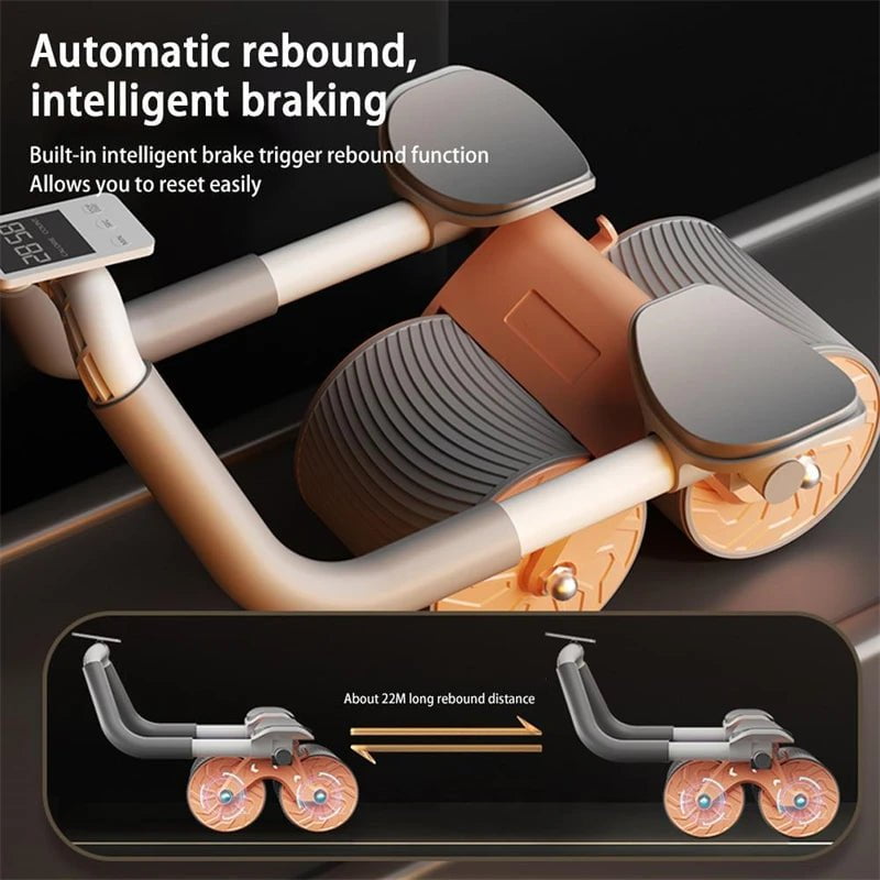 Storazone Plank Trainer Push Up Healthy Abdominal Wheel Automatic Rebound Abdominal Muscle Training Household Model Ab Roller