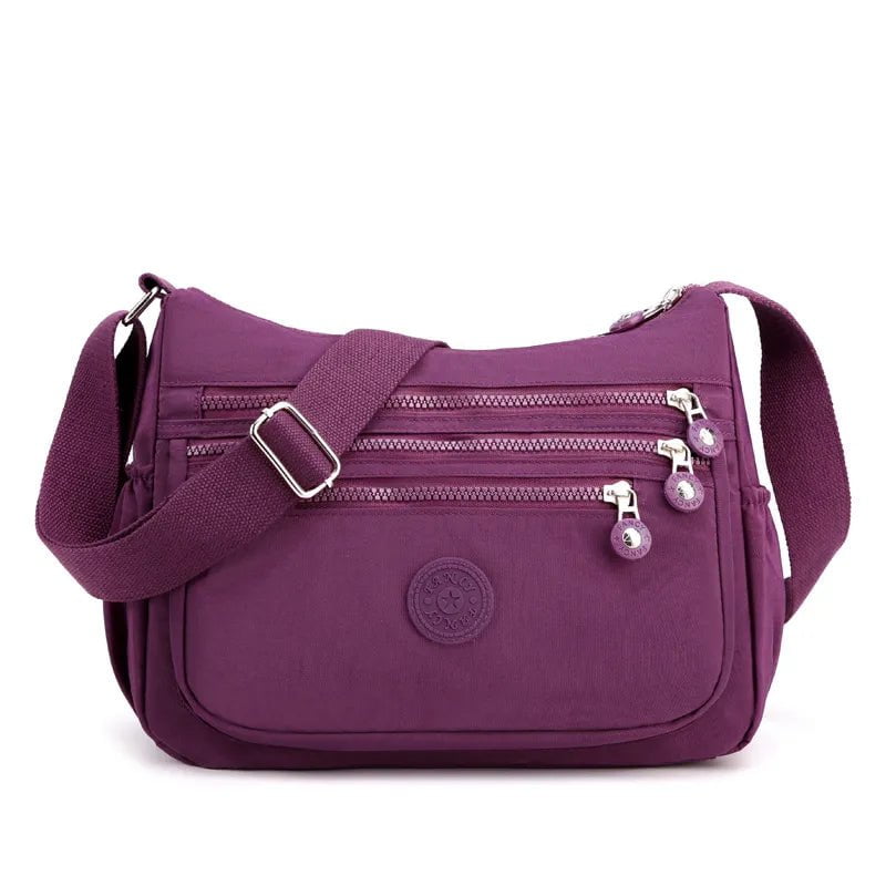 Storazone plum Shoulder Bag Crossbody Bag for Women Messenger Bags Waterproof Nylon Ladies Handbag