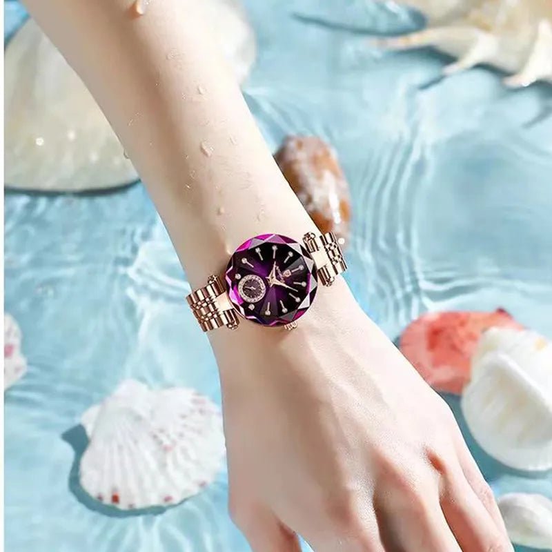 Storazone POEDAGAR Watch for Women Luxury Jewelry Design Rose Gold Steel Quartz Wristwatches Waterproof Fashion Swiss Brand Ladies Watches