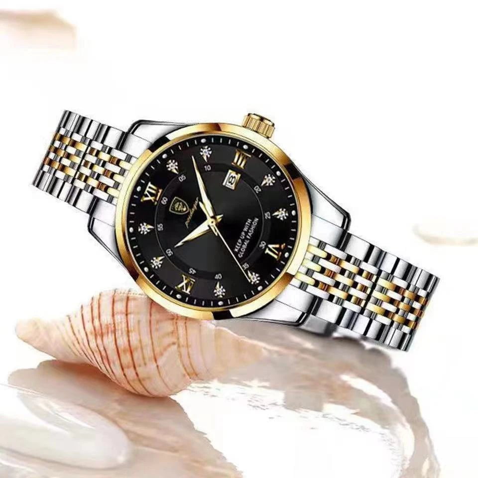 Storazone POEDAGAR Women Watches Luxury Fashion Ladies Quartz Watch Waterproof Luminous Date Stainless Stain Wristwatch Girlfriend Gift