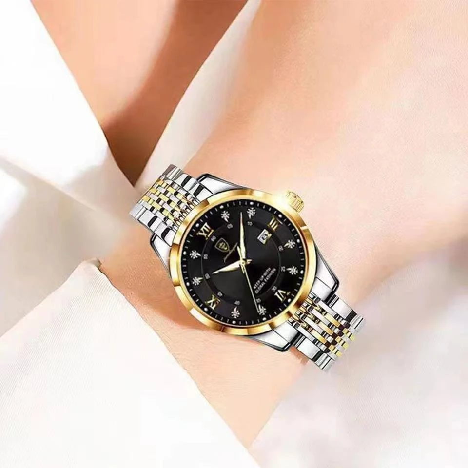 Storazone POEDAGAR Women Watches Luxury Fashion Ladies Quartz Watch Waterproof Luminous Date Stainless Stain Wristwatch Girlfriend Gift