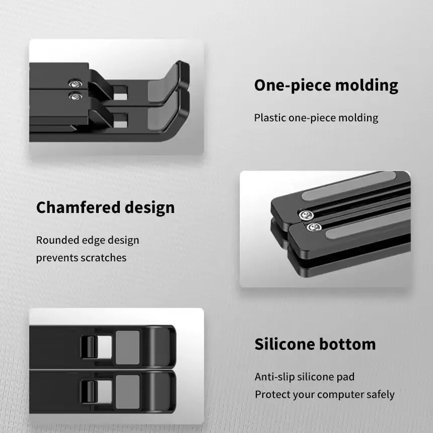 Storazone Portable Laptop Stand 10 Position Foldable ABS Notebook Stand Support Adjustable Laptop Holder for Macbook Computer Accessories