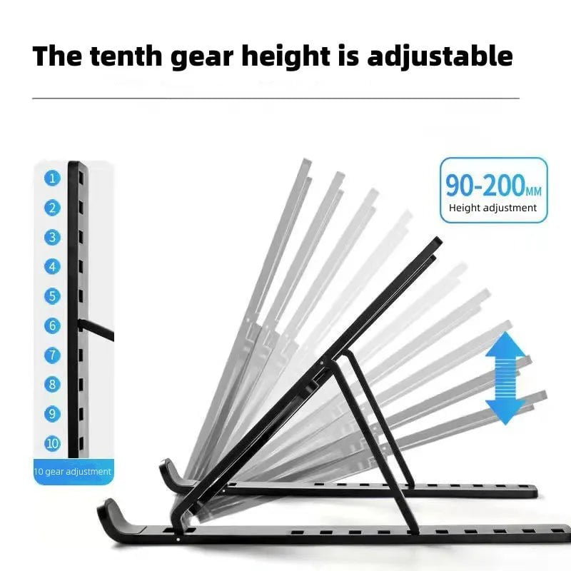 Storazone Portable Laptop Stand 10 Position Foldable ABS Notebook Stand Support Adjustable Laptop Holder for Macbook Computer Accessories