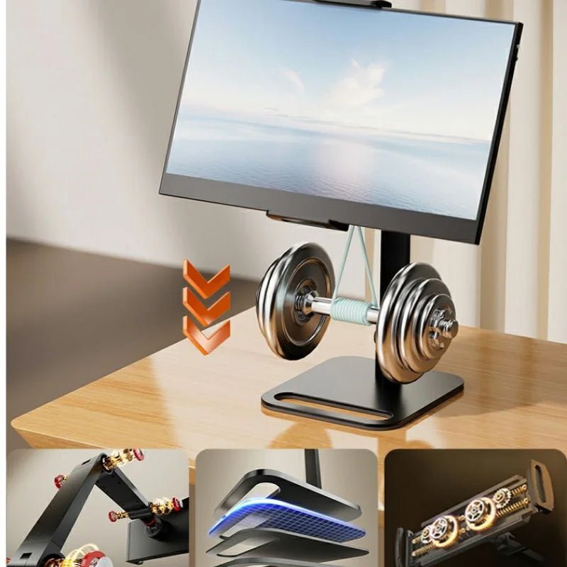 Storazone Portable Monitor Holder for 12-17.3 Inch Screen No Drilling Vesa Phone Adjustable Laptop Gaming Expandable Desktop Clamp Stand