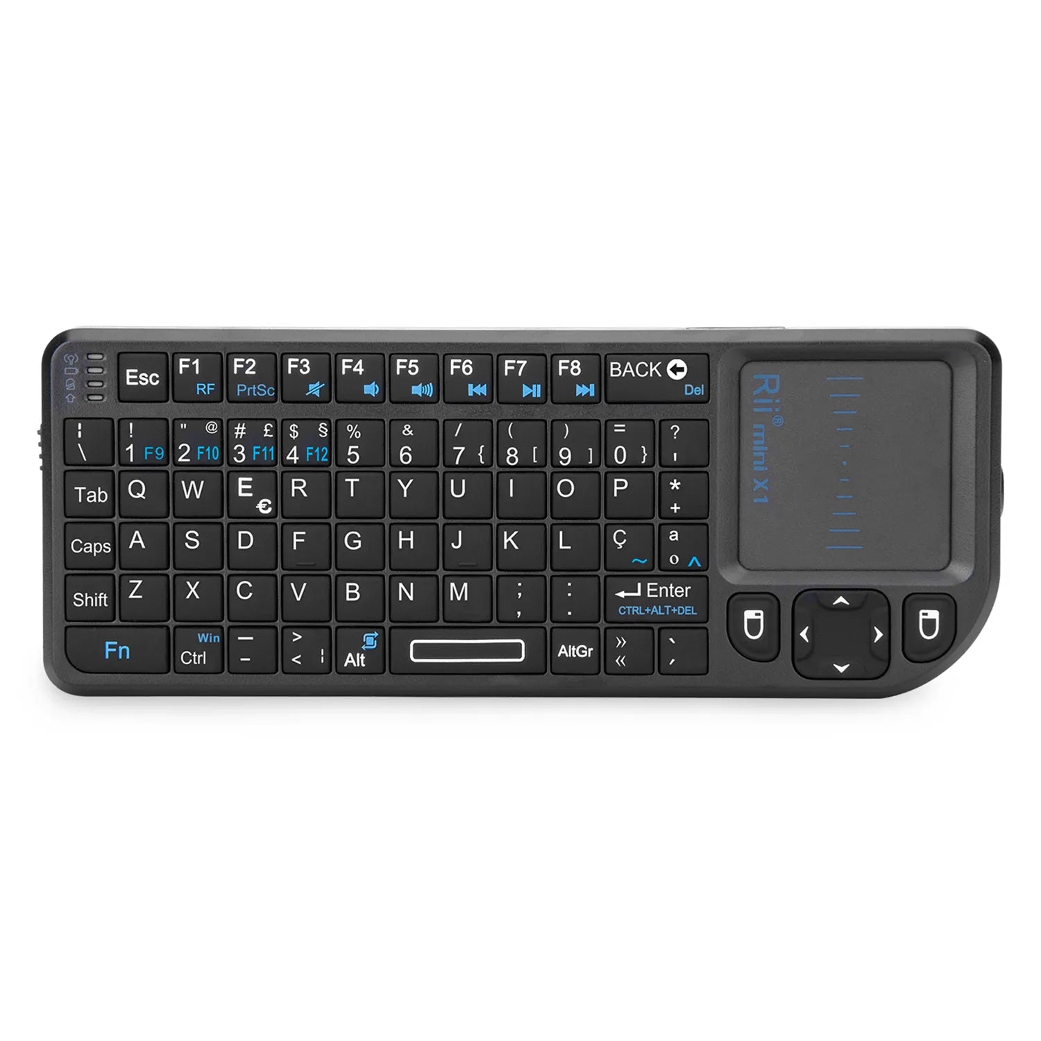 Storazone Portuguese Keyboard Rii X1 2.4GHz Mini Wireless Keyboard English/ES/FR Keyboards with TouchPad for Android TV Box/PC/Laptop