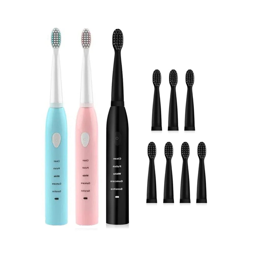 Storazone Powerful Ultrasonic Sonic Electric Toothbrush USB Charge Rechargeable Tooth Brush Washable Electronic Whitening Teeth Brush J110