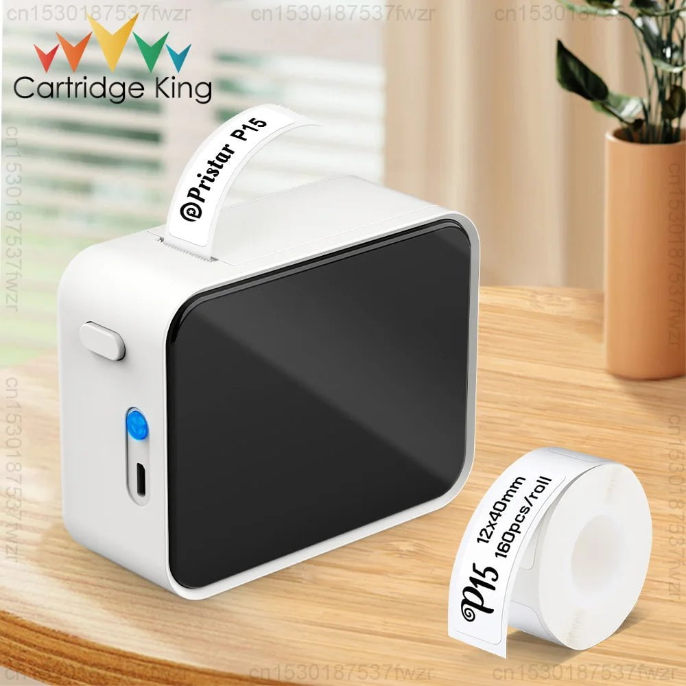 Storazone Printer Color 1 P15 Thermal Label Printer Similar as D11 D110 D101 Mini Label Maker Portable Sticker Label Machine or 3PK-6PK 12mm Label Paper