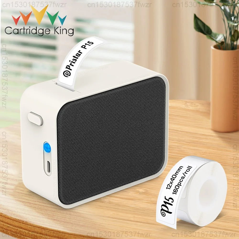 Storazone Printer Color 3 P15 Thermal Label Printer Similar as D11 D110 D101 Mini Label Maker Portable Sticker Label Machine or 3PK-6PK 12mm Label Paper