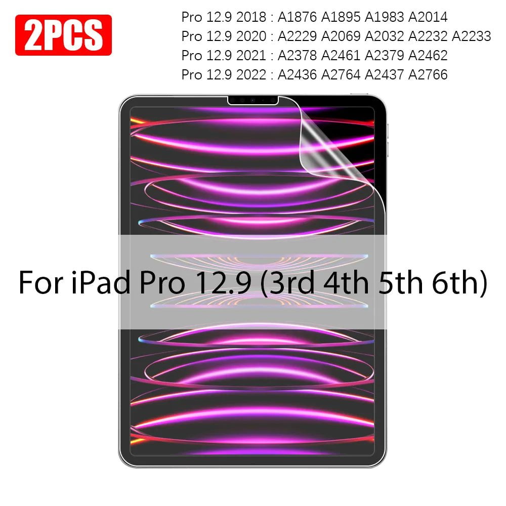 Storazone Pro 12.9 4th 5th 6th 2PCS Paper Film Like For Ipad 10th Pro 11 12.9 2022 2021 Screen Protector For Ipad Air 5 4 3 2 1 Mini 6 7th 8th 9th Generation