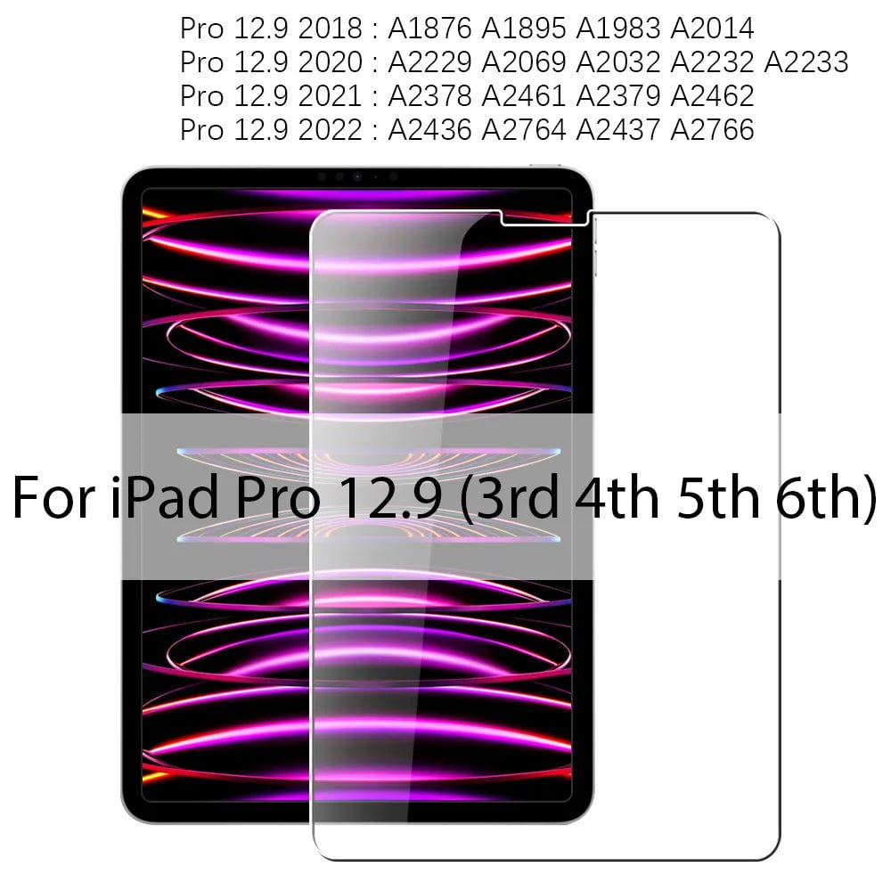 Storazone Pro 12.9 Tempered Glass Screen Protector For Ipad Pro 12.9 11 6th 2022 Air 5 4 3 2 1 9 9th 10 10th Gen Mini 6 2021 10.9 10.2 9.7 Film