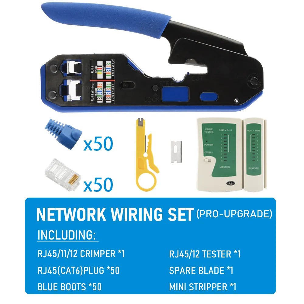 Storazone pro-upgrade RJ45 crimping tools pliers network cable crimper wire stripper cutter ethernet clip tongs RJ45 RJ12 RJ11 cat6 cat5e cat5