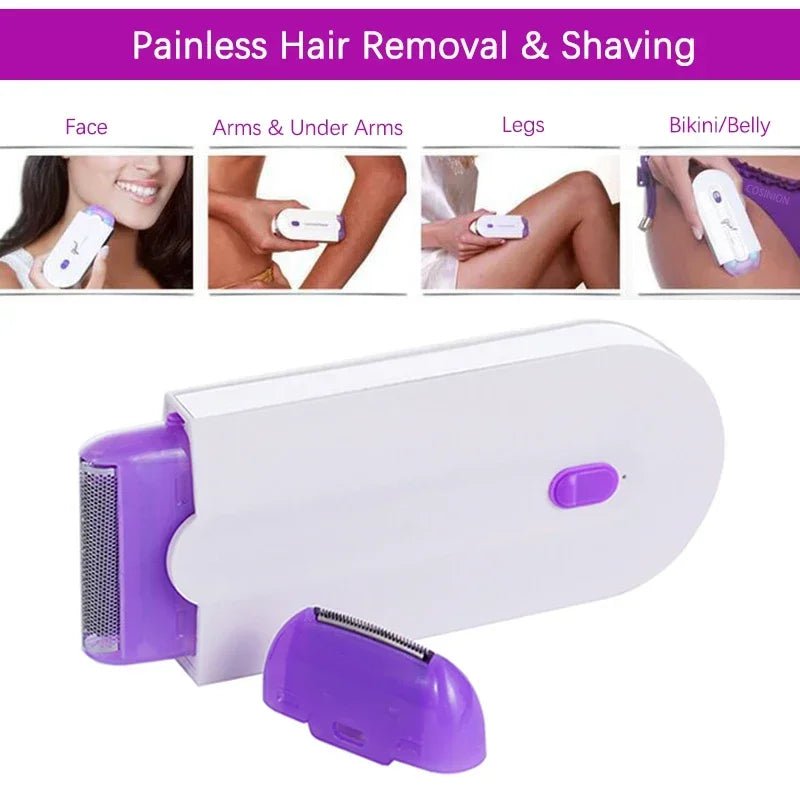 Storazone Professional Painless Hair Removal Kit Laser Touch Epilator USB Rechargeable Women Body Face Leg Bikini Hand Shaver Hair Remover