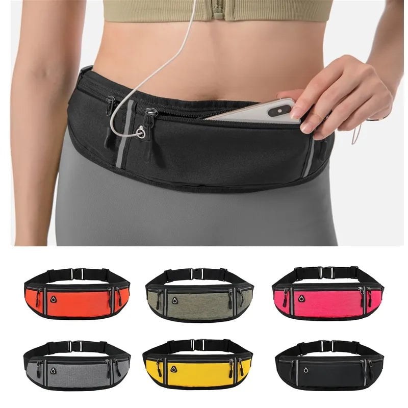 Storazone Professional Running Waist Bag Sports Belt Pouch Mobile Phone Case Men Women Hidden Pouch Gym SportsBags Running Belt Waist Pack