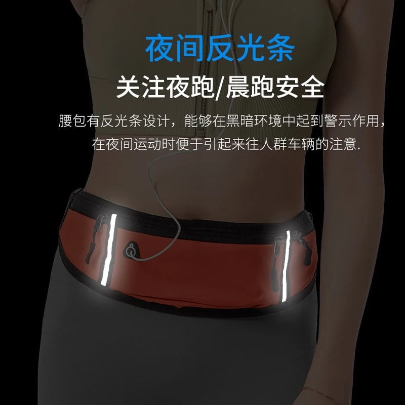 Storazone Professional Running Waist Bag Sports Belt Pouch Mobile Phone Case Men Women Hidden Pouch Gym SportsBags Running Belt Waist Pack