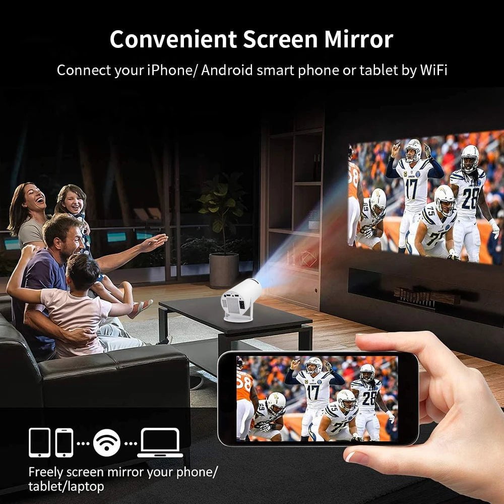 Storazone Progaga Projector 4K Android 11 WiFi 200 ANSI Allwinner H713 HY300 BT5.0 1080P 1280 x 720P Home Cinema Outdoor Portable Projetor
