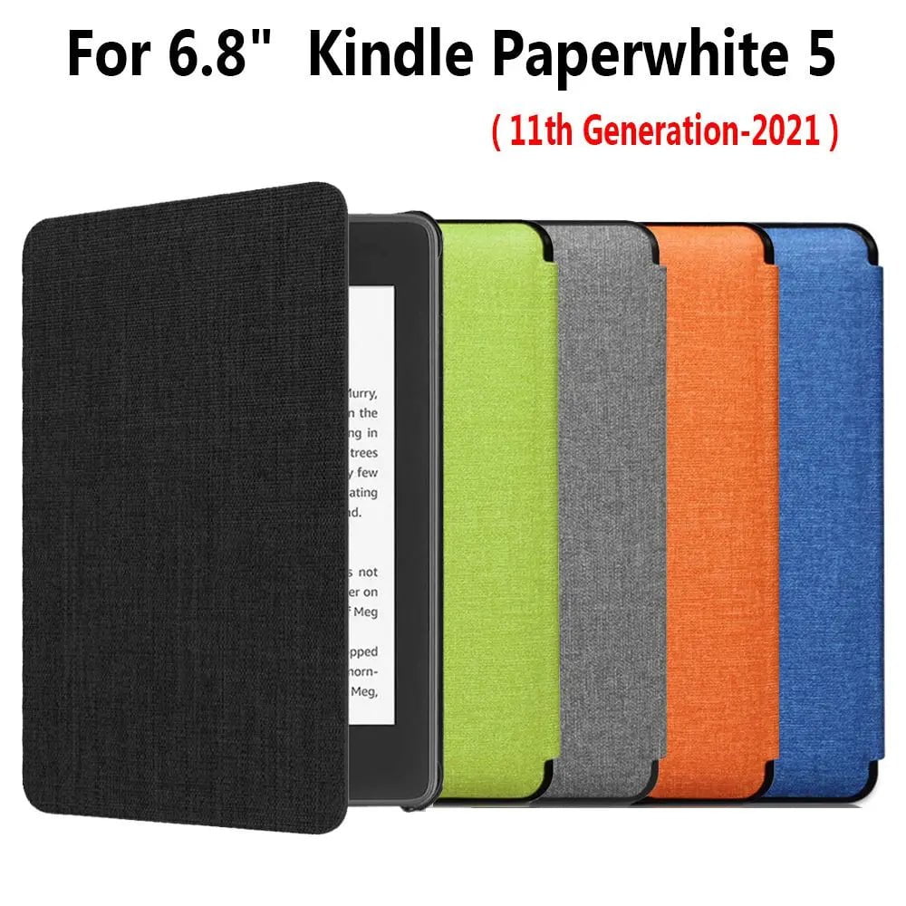 Storazone Protective Shell Ultra Slim PU Leather Smart Cover 6.8 Inch Folio Case For Kindle Paperwhite 5 11th Generation 2021