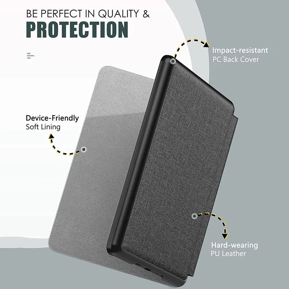 Storazone Protective Shell Ultra Slim PU Leather Smart Cover 6.8 Inch Folio Case For Kindle Paperwhite 5 11th Generation 2021