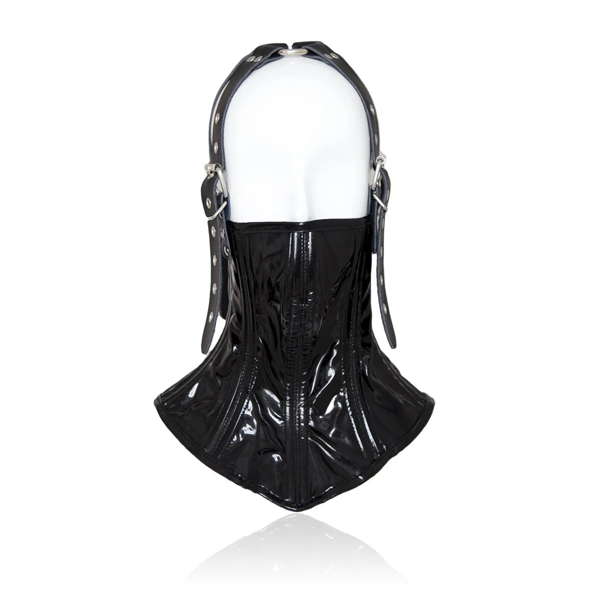 Storazone PU Leather Head Harness Neck Corset Collar Bondage Adjustable Belts Fetish Face Mask Restraint Adult Game Sex Toys