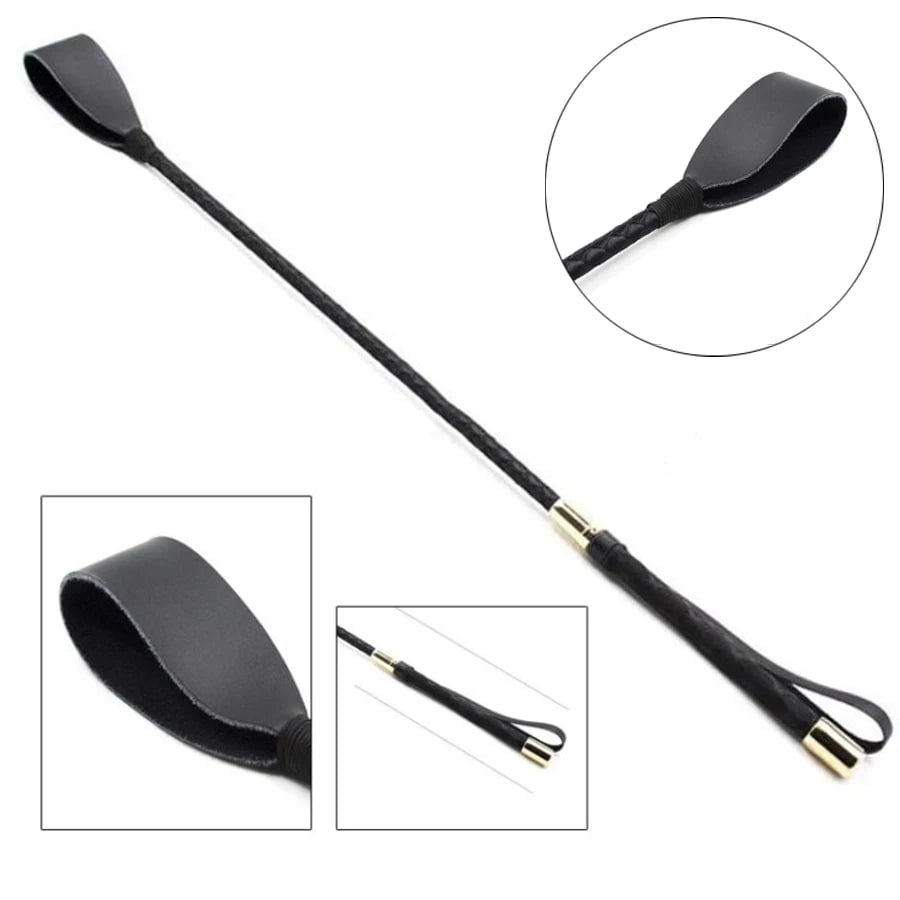 Storazone PU Leather Whip Sword Handle Lash Spanking Paddle Bondage Flogger Horse Riding Spanking Long Whip Flirt Sex Toys For Couples