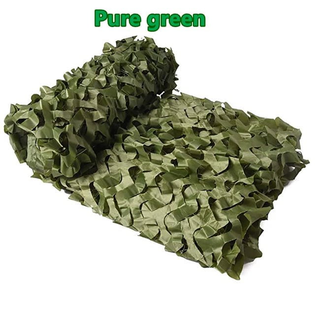 Storazone Pure green / 1.5mx1.5m Military camouflage net gazebo camouflage net shade net garden decoration net green jungle camouflage white camouflage beige 2x3