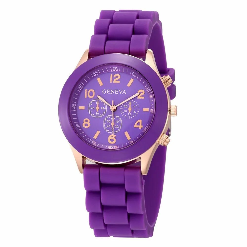 Storazone Purple 2023 Women Watches New Fashion Luxury Brand Women's Watch Silicone Strap Quartz Wrist Watch For Female Relogio Feminino