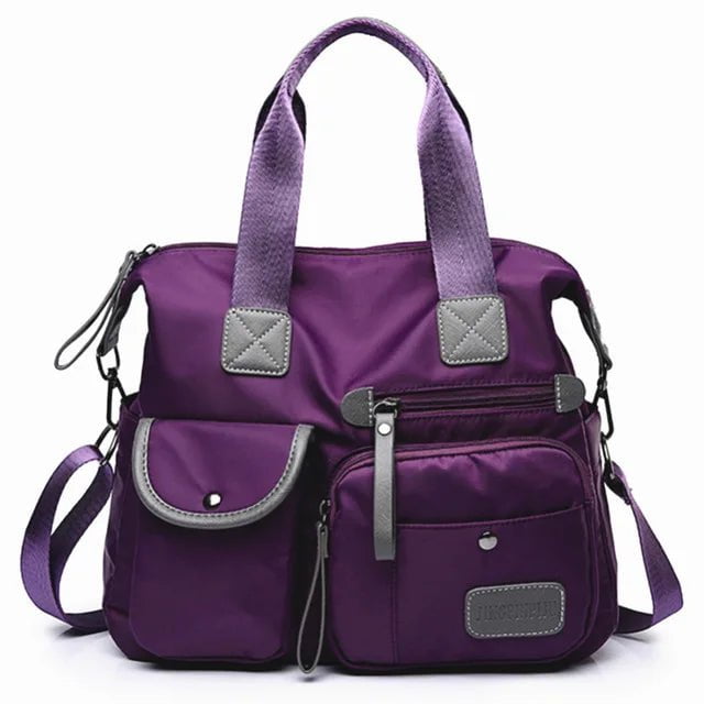 Storazone purple / 34x30x13cm Yogodlns New Arrival Nylon Women Messenger Bags Casual Large Capacity Ladies Handbag Female Crossbody Shoulder Bags Waterproof