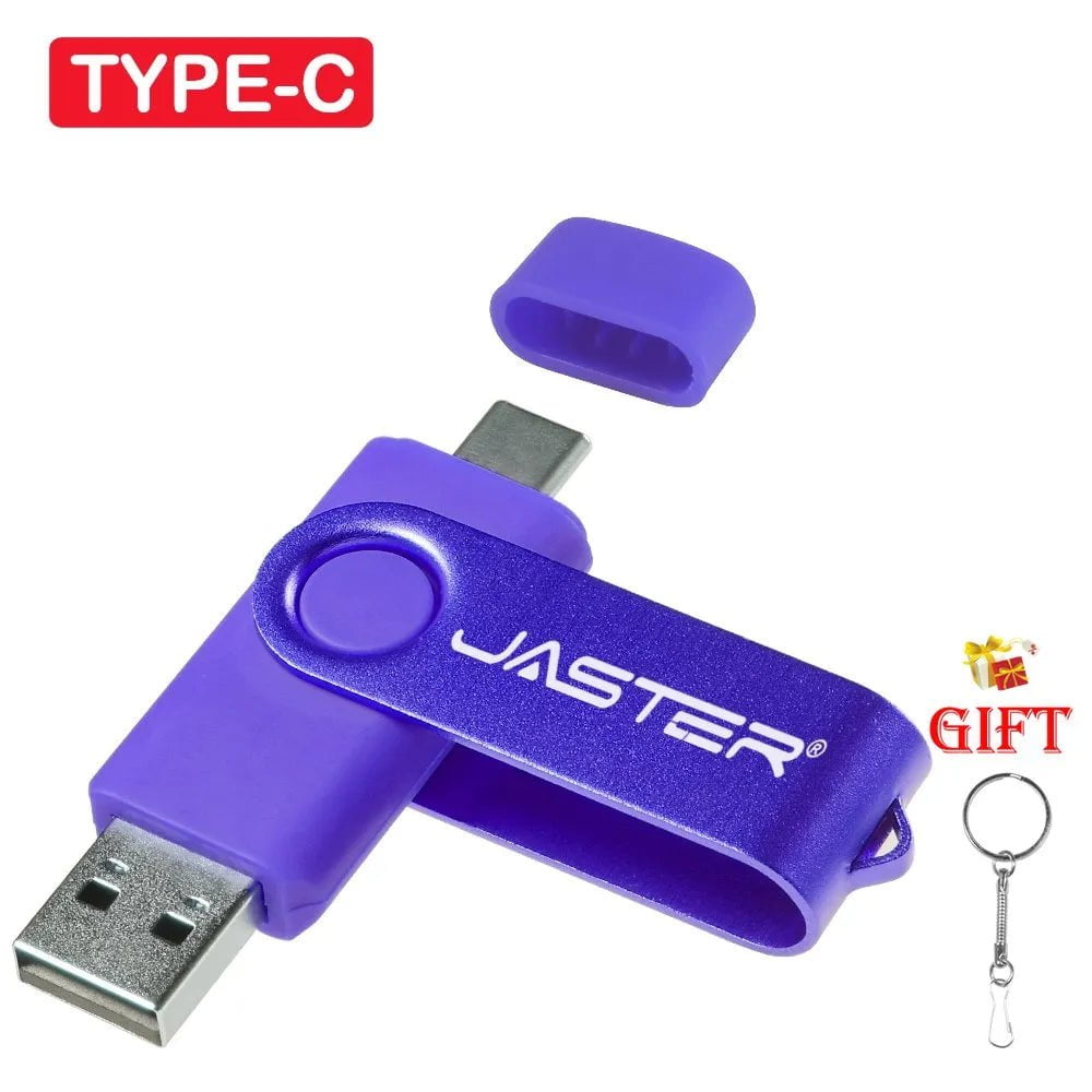 Storazone Purple / 4GB JASTER Red Rotatable USB Flash Drive 128GB Free Custom Logo 2.0TYPE-C USB Stick 64GB 32GB 16GB 8GB Creative Gift Pen Drive 4GB