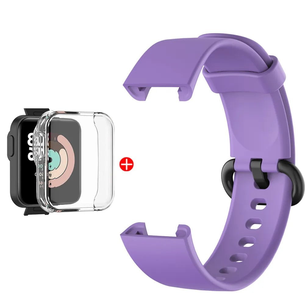 Storazone Purple Bundle / For Mi Watch Lite Replacement Strap For Mi Watch Lite Silicone Watchbands Watch Strap For Redmi Watch 2 Lite Strap Correa Bracelet
