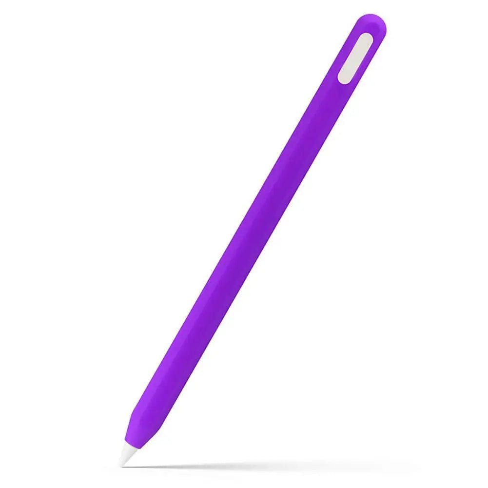 Storazone Purple For Apple Pencil 2 Silicone Case For Ipencil 2nd Generation Anti-lost Anti-scratch Protective Cover Sleeve Pencil Cap