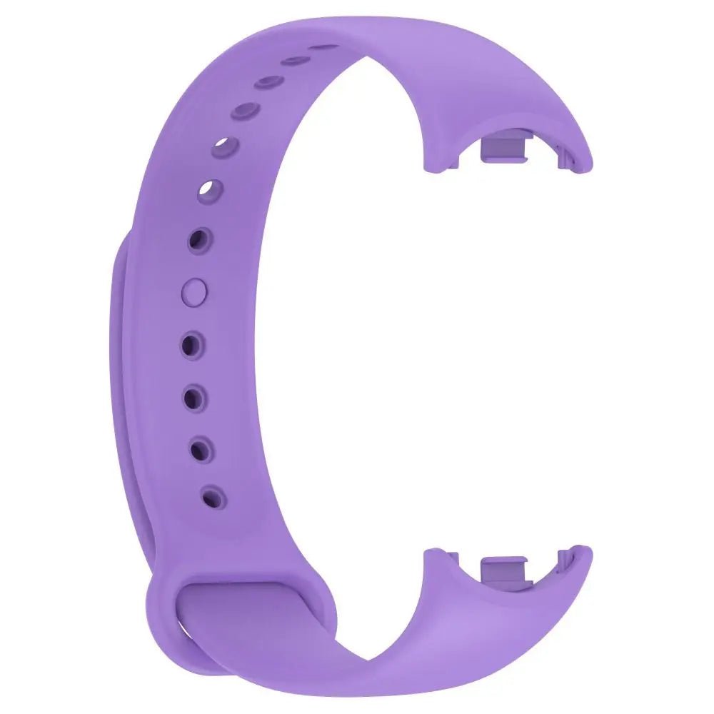 Storazone purple / For Xiaomi Band 8 Soft Silicone Strap for Xiaomi Mi Band 8 Breathable Sport Bracelet Wristband Belt for MiBand 8 Replacement Correa Watchband