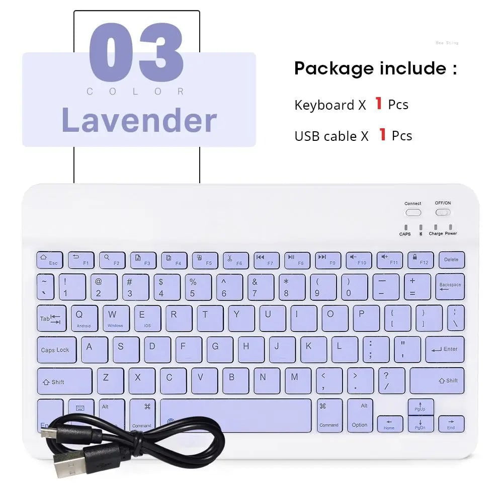 Storazone purple-no mouse Mini Wireless Keyboard Bluetooth Keyboard For ipad Phone Tablet Portable Bluetooth Keyboard and Mouse For Samsung Xiaomi Android