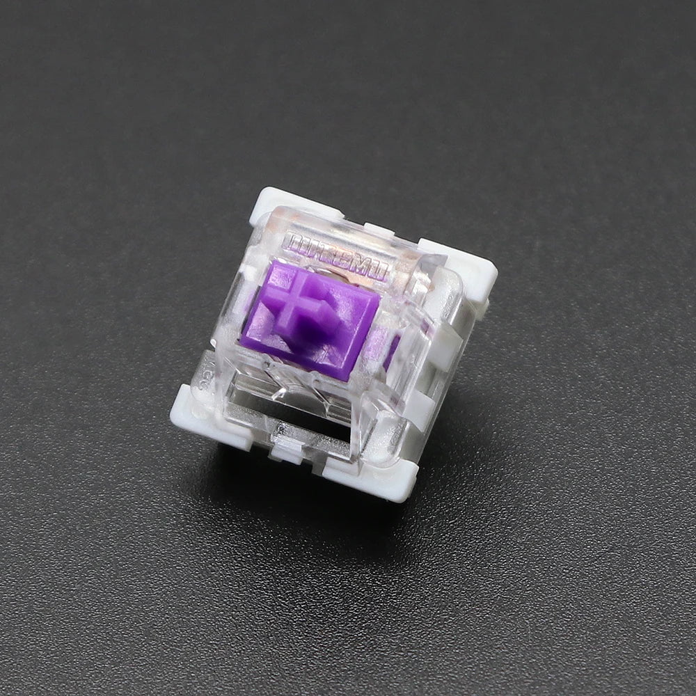 Storazone Purple Switch / 10 Pcs Outemu Switch for Keyboard 3Pin Linear Tactile Clicky Silent Switches for Mechanical Keyboards Gray White Red Blue Gaming Switch