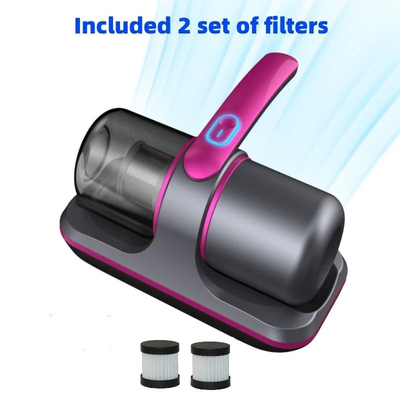 Storazone Purple Wireless Mattress Vacuum Cleaner Cordless Handheld UV-C Bed Dust Remover Indepth Cleaning Sofa Specialist 12Kpa Powerful Suction