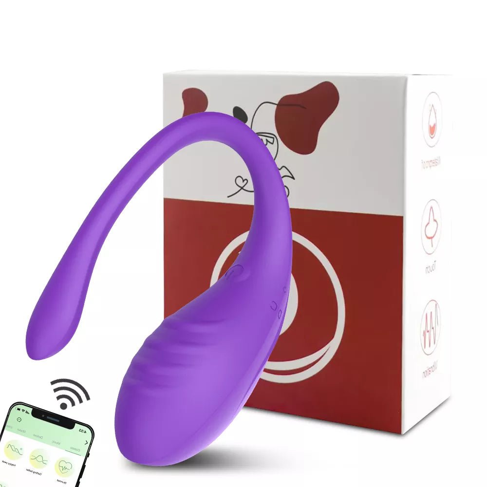 Storazone purple with box / CN 9 Speed APP Controlled Vaginal Vibrators G Spot Anal Vibrating Egg Massager Wearable Stimulator Adult Sex Toys for Women Couples