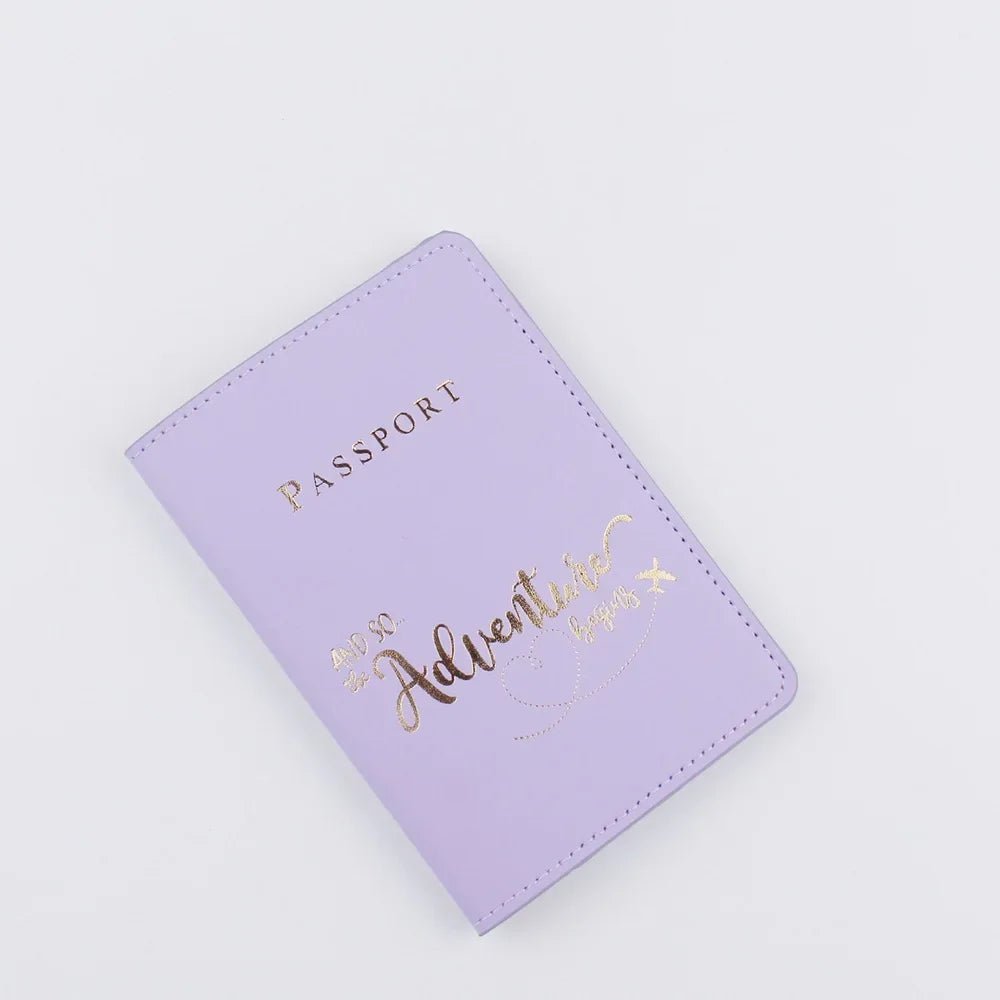 Storazone purple2 New Simple Fashion Passport Cover World Thin Slim Travel Passport Holder Wallet Gift PU Leather Card Case Cover Unisex