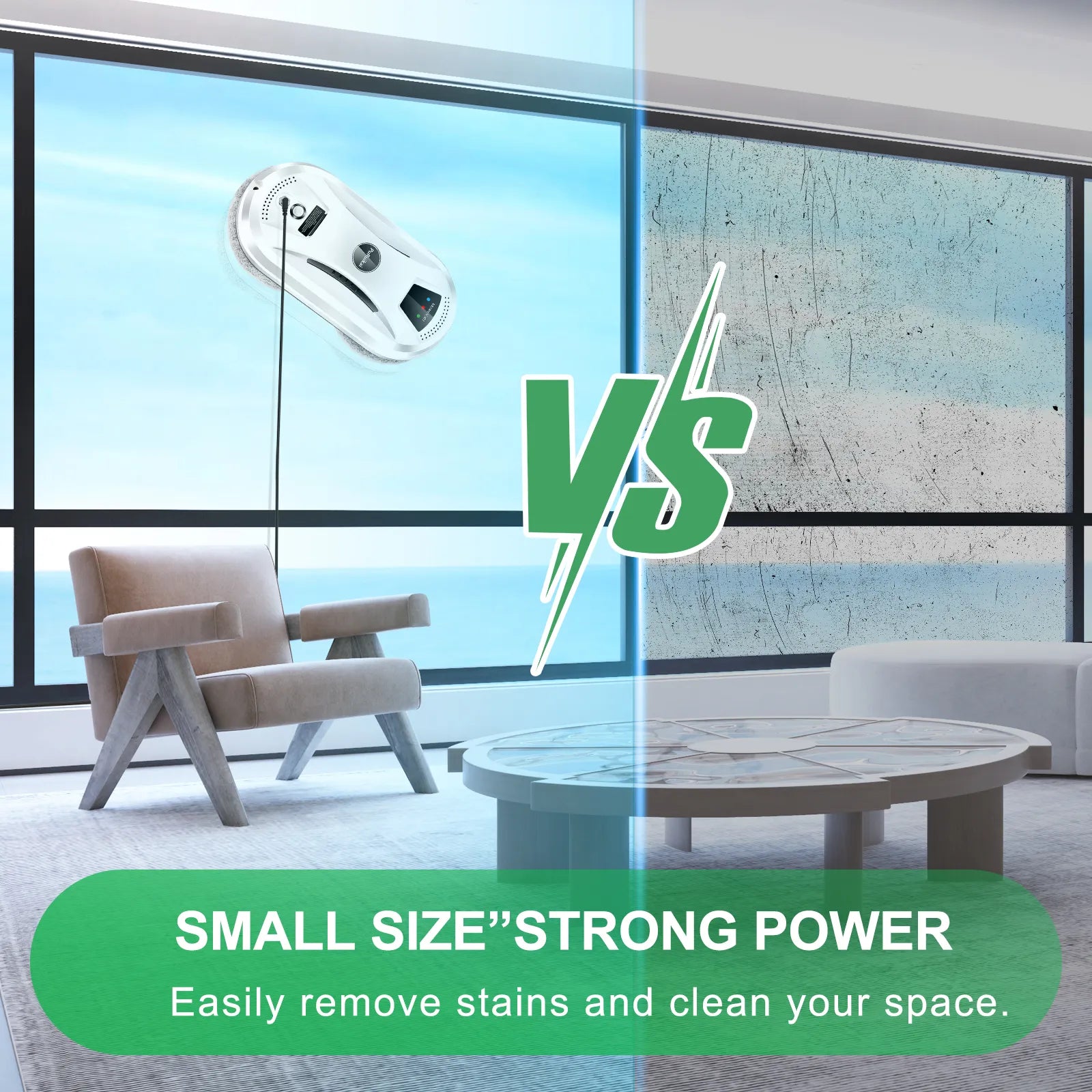 Storazone PuRuiKai Home Window Cleaning Robot Smart Window Glass Vacuum Cleaner One-key Glass Wall Cleaning Machine