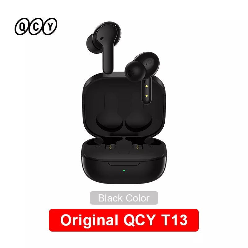 Storazone QCY T13 Black / spain QCY T13 Wireless Smart Headphone BT5.1 TWS Earphone 4 Mic ENC HD Call Headset Touch Control Earbuds Long Standby 40H