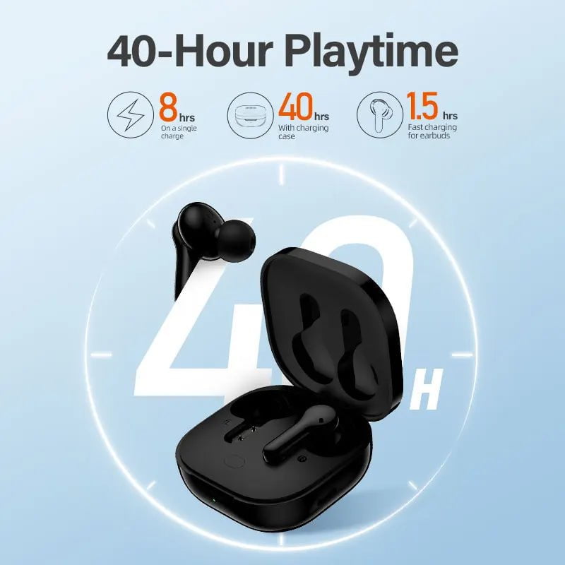 Storazone QCY T13 Wireless Smart Headphone BT5.1 TWS Earphone 4 Mic ENC HD Call Headset Touch Control Earbuds Long Standby 40H