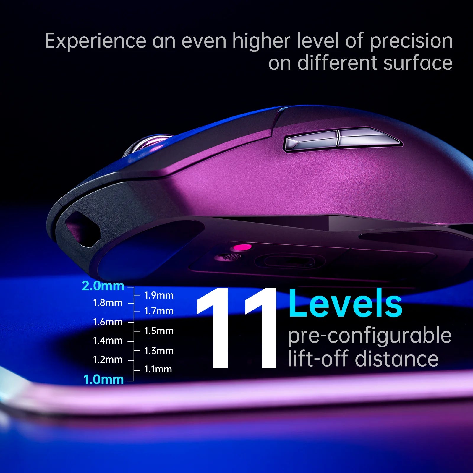 Storazone Rapoo VT9PRO Wireless Gaming Mouse Esports Grade 68g Ultra-Light 26000DPI 8 Buttons Optical PAW3398 Computer Mouse For Laptop PC