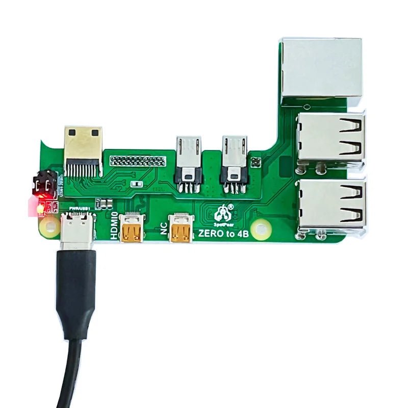 Storazone Raspberry Pi Zero 2w to 3B/4B interface adapter Zero to Pi3/Pi4 Expansion Board Zero Pi0 USB HUB RJ45 HAT