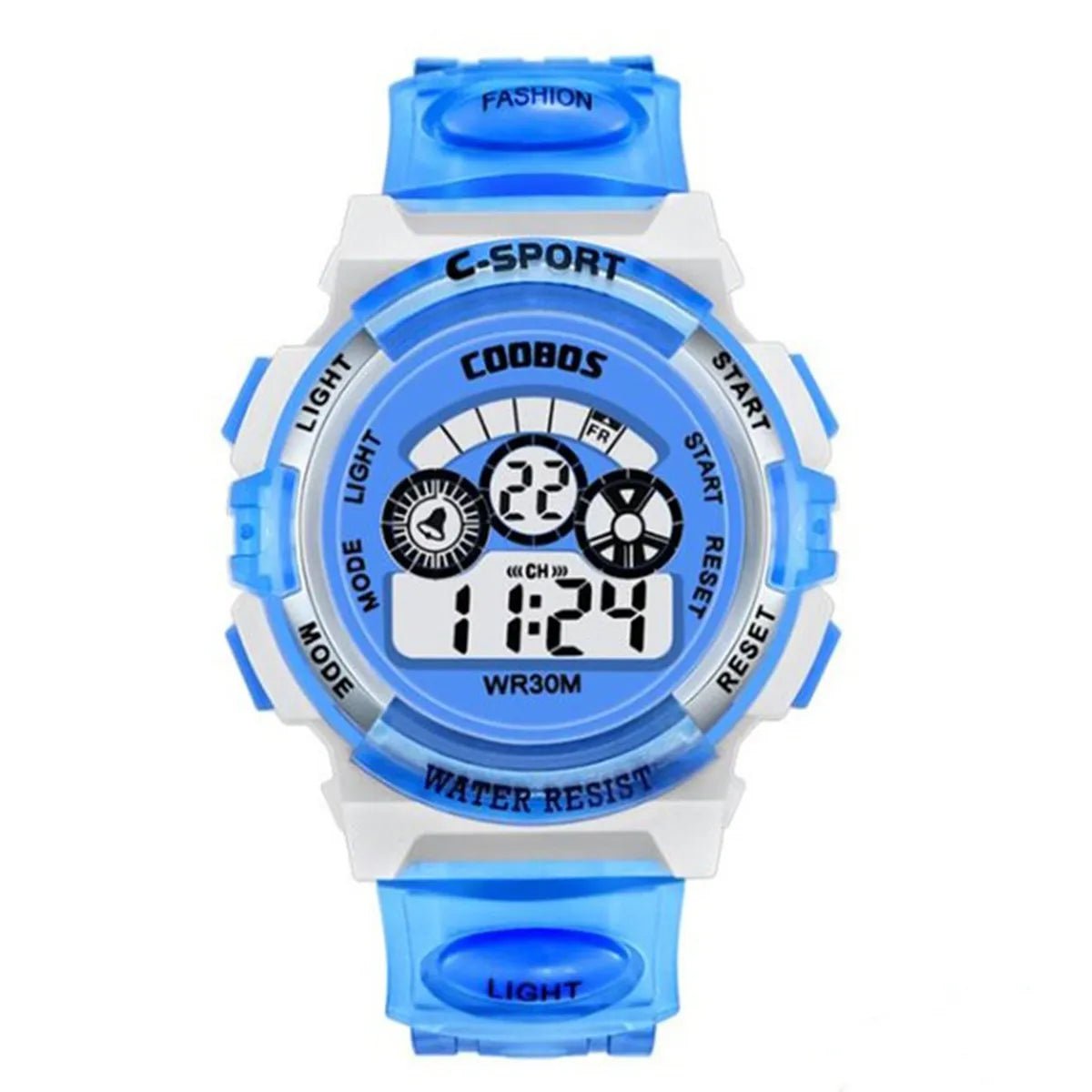 Storazone Red 1 Kids Electronic Watches Color Luminous Dial Life Waterproof Multi Function Luminous Aalarm Clocks Watch For Boys And Girls