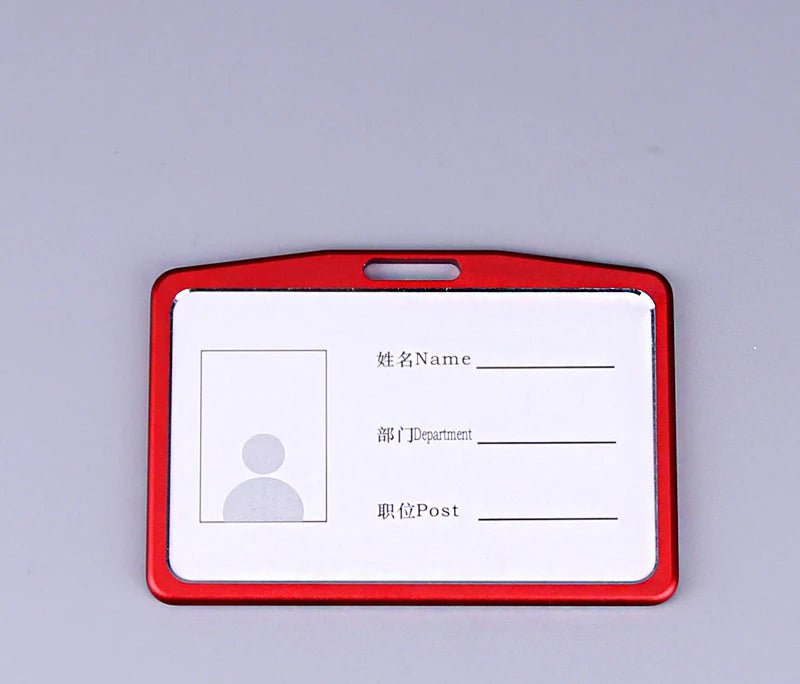 Storazone red 1 Retractable Badge Reel with Card Holder Reel Clip Key Ring Retractable ID Card Holder Key Chain Holders for Office Name Tag