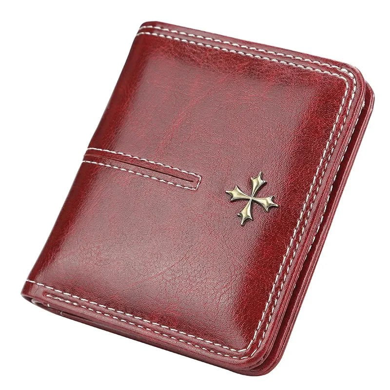 Storazone Red 2 Women Wallets and Purses PU Leather Money Bag Female Short Hasp Purse Small Coin Card Holders Blue Red Clutch New Women Wallet