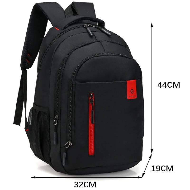 Storazone red-B Men's Backpacks Oxford Waterproof Rucksack Business Computer Bag Casual Travel Backpack Senior High School Student Schoolbag