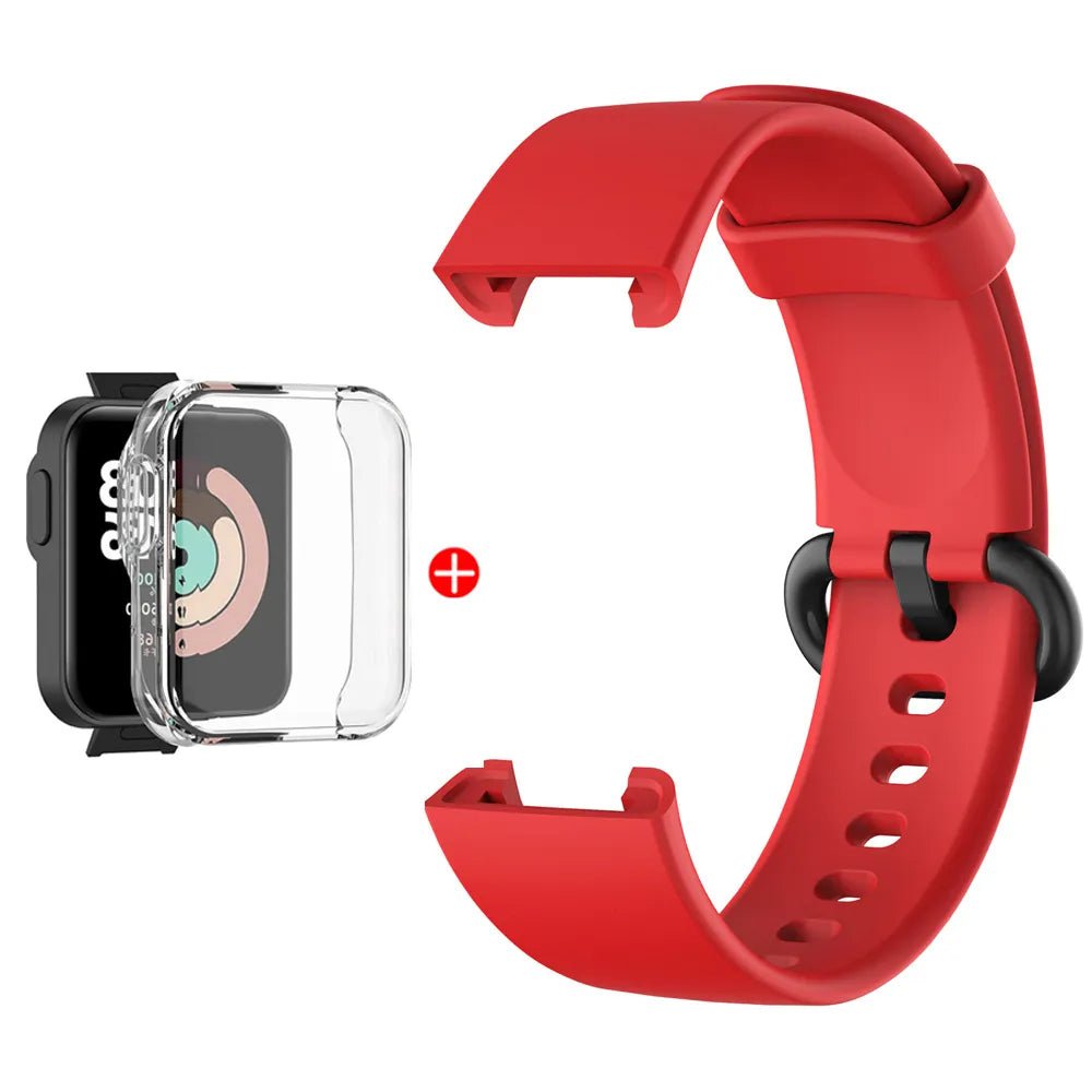 Storazone Red Bundle / For Mi Watch Lite Replacement Strap For Mi Watch Lite Silicone Watchbands Watch Strap For Redmi Watch 2 Lite Strap Correa Bracelet