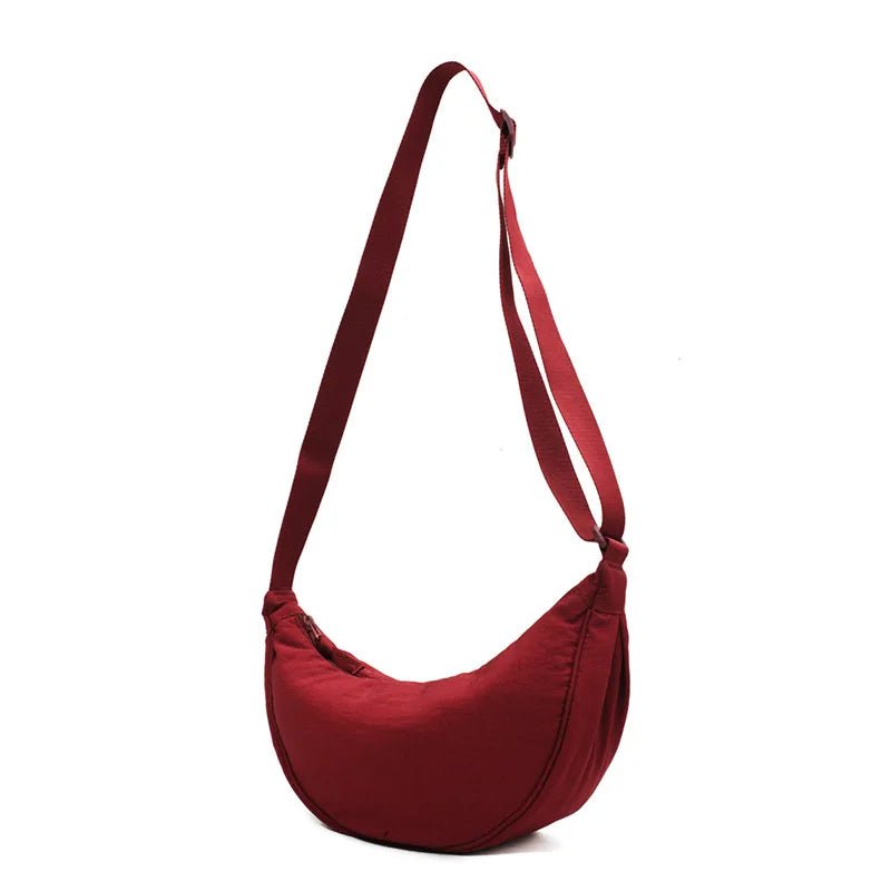 Storazone Red Casual Nylon Hobos Crossbody Bag for Women Designer Shoulder Bags Large Capacity Tote Lady Travel Shopper Bag Female Purses 2023