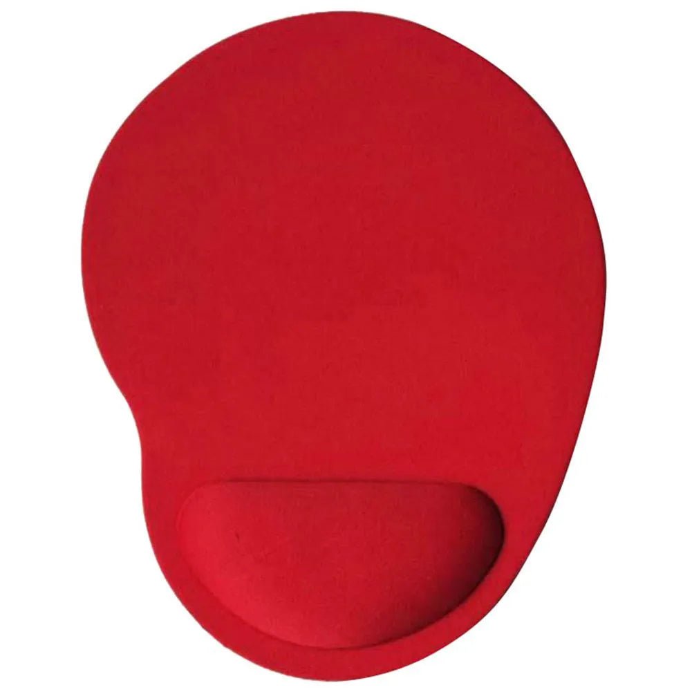 Storazone Red Ergonomic Wrist Rest Mouse Pad Comfortable Wrist Support Non Slip Mice Mat Soft Mousepad For PC Laptop Computer